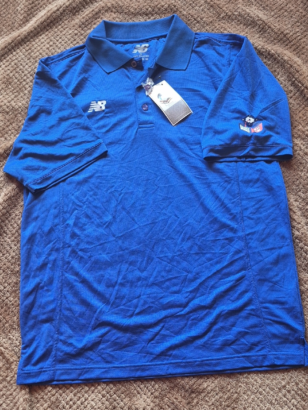 New Balance Men's Bright Blue Performance Polo